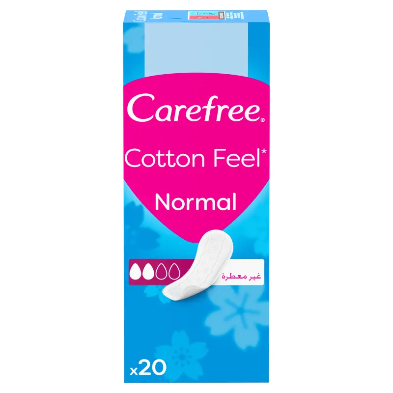 CAREFREE Wkładki higieniczne Cotton Feel Normal bezzapachowe 20 szt.