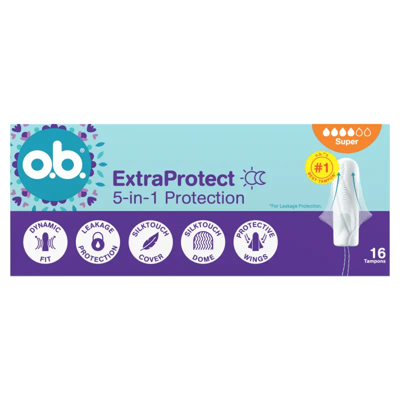O.B. EXTRA PROTECT Tampony Night Super 16 szt.