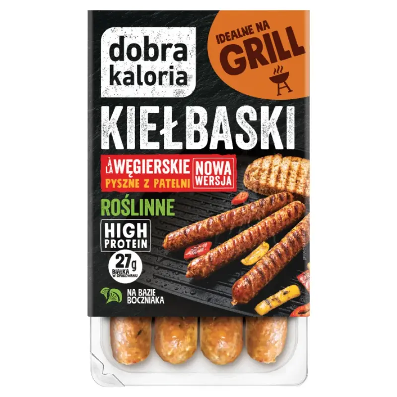 DOBRA KALORIA Kiełbaski węgierskie roślinne 180 g