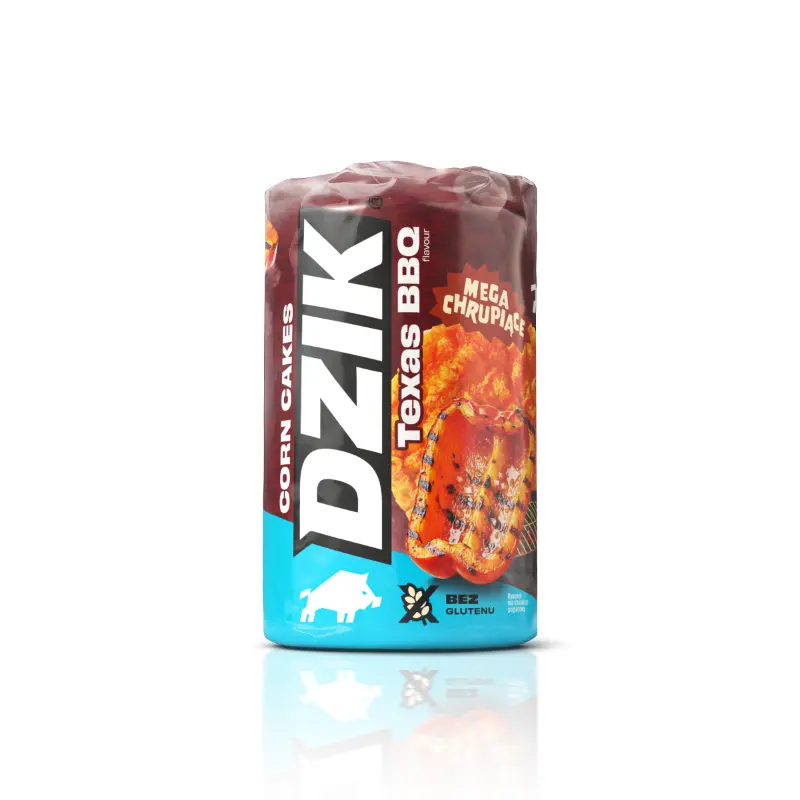 DZIK CORN CAKES Wafle kukurydziane o smaku Texas BBQ 120 g