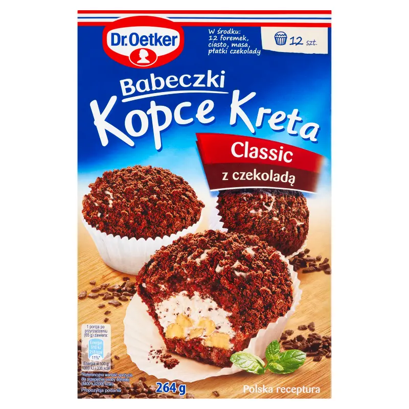 DR. OETKER Babeczki Kopce Kreta z czekoladą 264 g