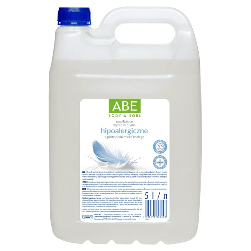 ABE Mydło w płynie hipoalergiczne zapas 5000 ml