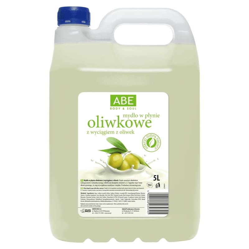 ABE Mydło w płynie oliwkowe zapas 5000 ml