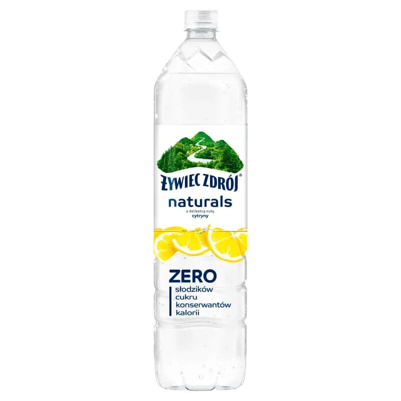 ŻYWIEC ZDRÓJ NATURALS Woda niegazowana o smaku cytrynowym Zero 1200 ml