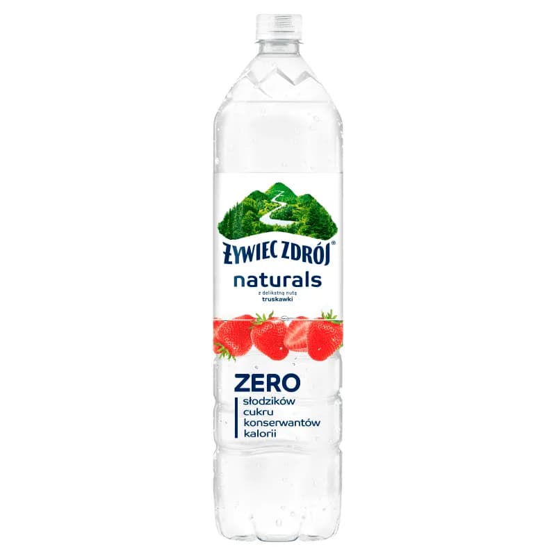 ŻYWIEC ZDRÓJ NATURALS Woda niegazowana o smaku truskawkowym Zero 1200 ml