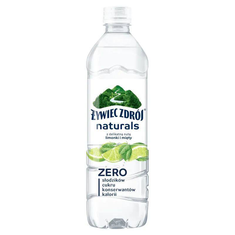 ŻYWIEC ZDRÓJ NATURALS Woda niegazowana o smaku limonki i mięty Zero 500 ml