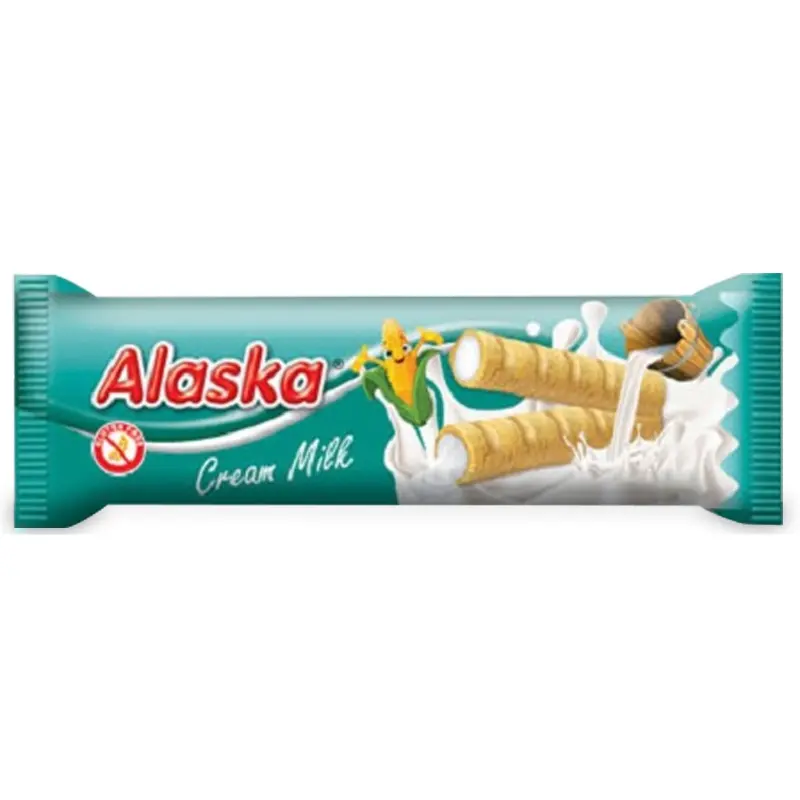 ALASKA Rurki kukurydziane z kremem mlecznym bezglutenowe 18 g