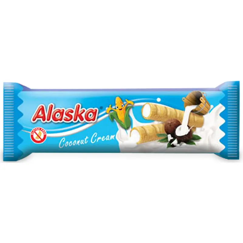 ALASKA Rurki kukurydziane z kremem kokosowym bezglutenowe 18 g