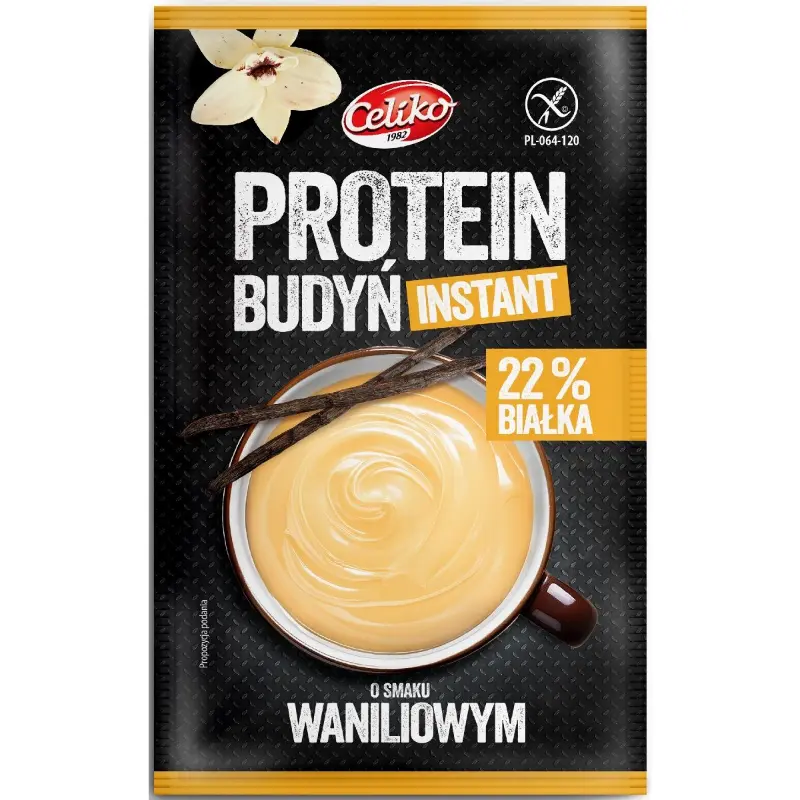 CELIKO Budyń proteinowy o smaku waniliowym bezglutenowy 40 g