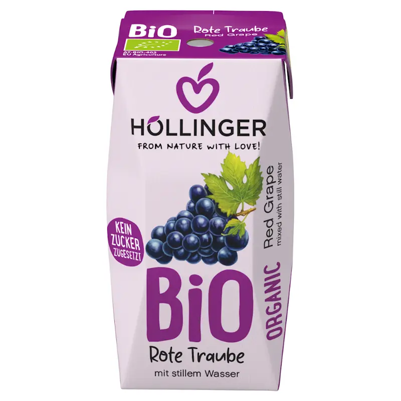 HOLLINGER Nektar z czerwonych winogron bez dodatku cukru BIO 200 ml