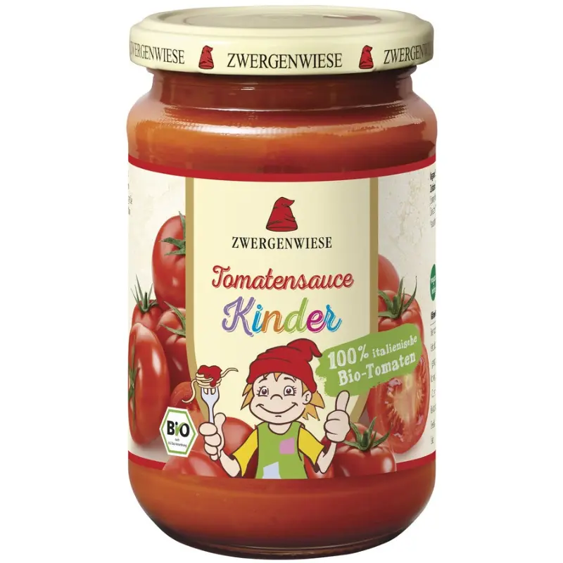 ZWERGENWIESE Sos pomidorowy dla dzieci bezglutenowy BIO 340 ml