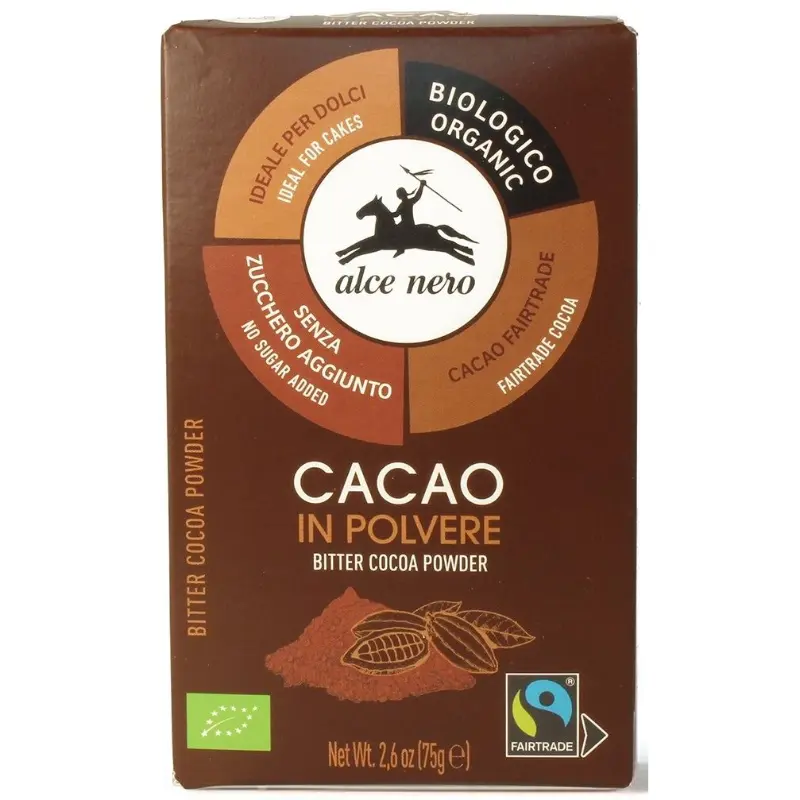 ALCE NERO Kakao w proszku Fair Trade BIO 75 g