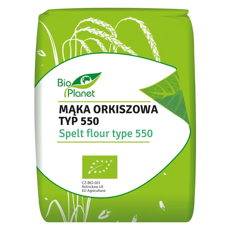 BIO PLANET Mąka orkiszowa jasna typ 550 BIO 1000 g
