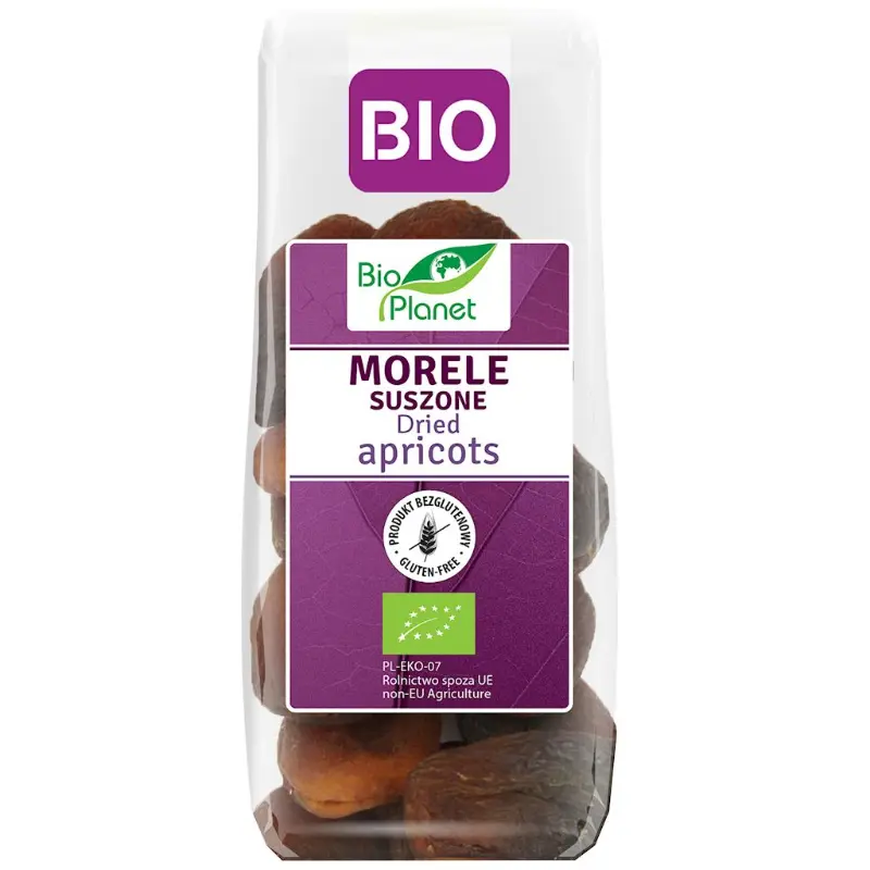 BIO PLANET Morele suszone bezglutenowe BIO 150 g