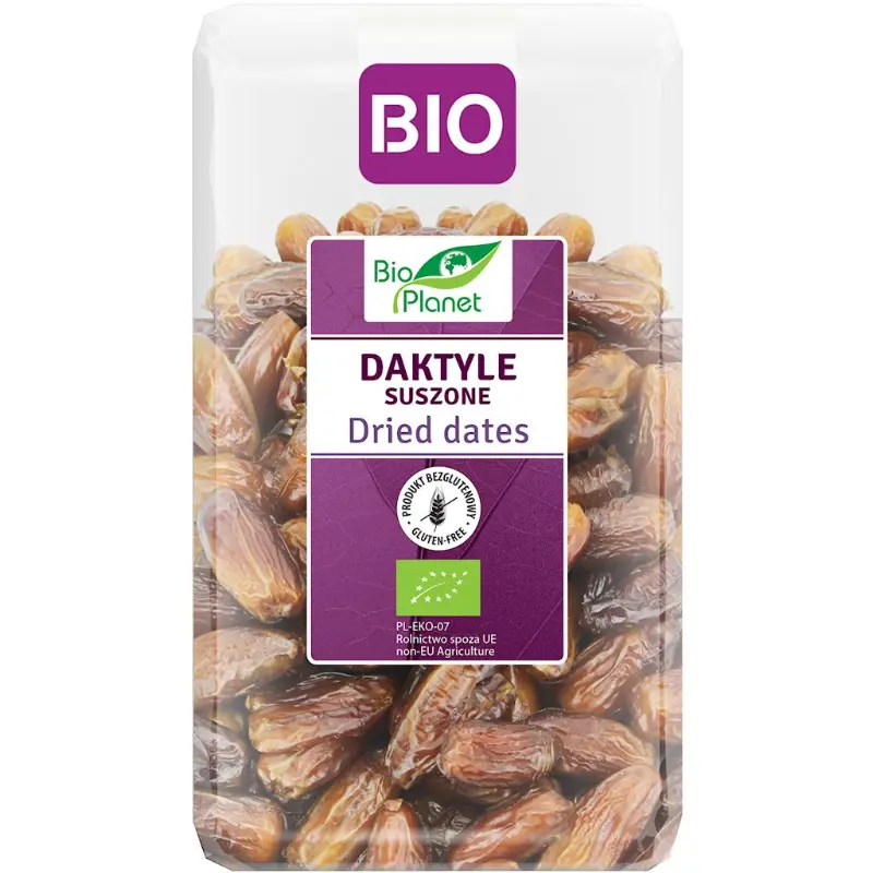 BIO PLANET Daktyle suszone bezglutenowe BIO 1000 g