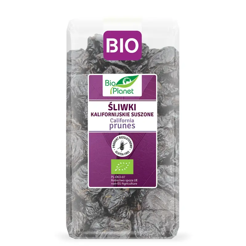 BIO PLANET Śliwki kalifornijskie suszone bezglutenowe BIO 400 g