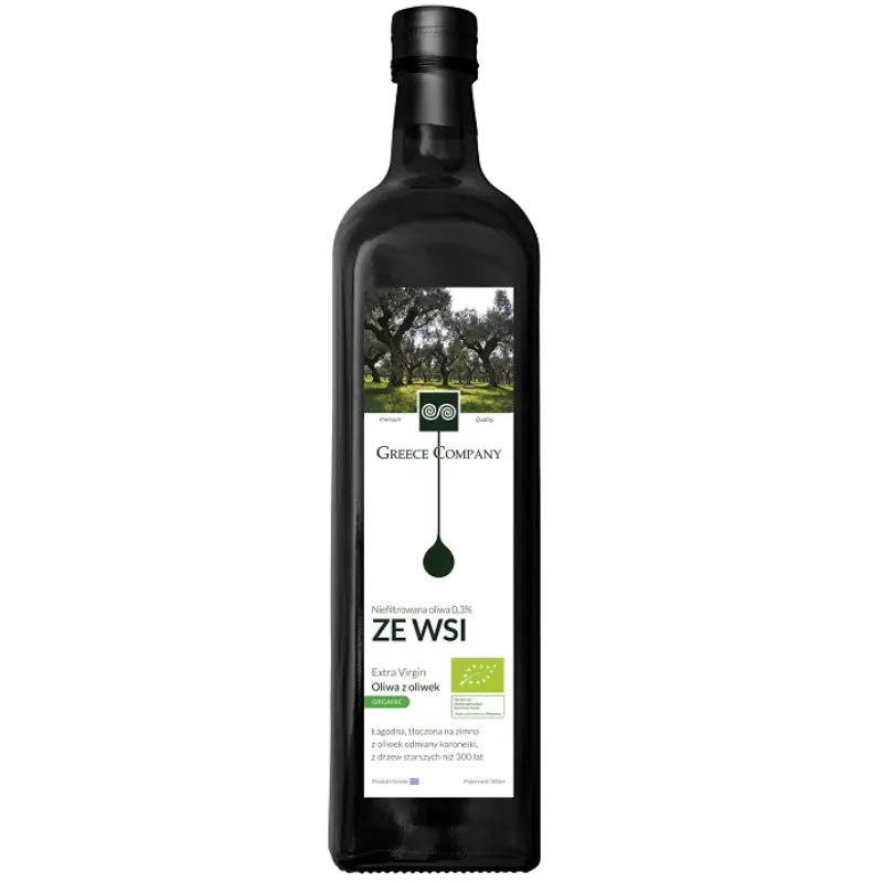 GREECE COMPANY Oliwa z oliwek niefiltrowana Extra Virgin BIO 500 ml