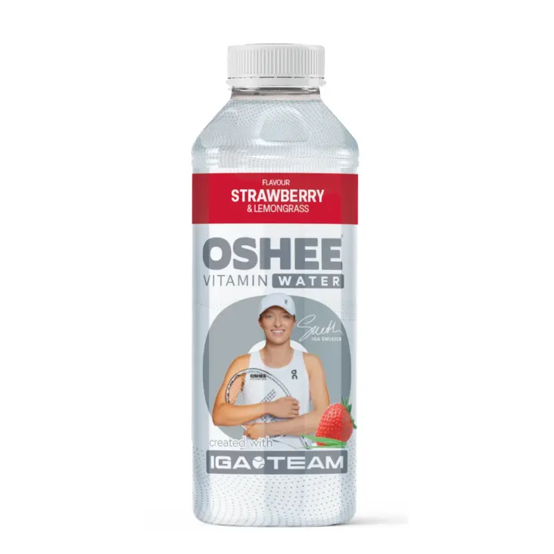 OSHEE VITAMIN WATER Napój niegazowany o smaku Truskawki i Trawy Cytrynowej 555 ml