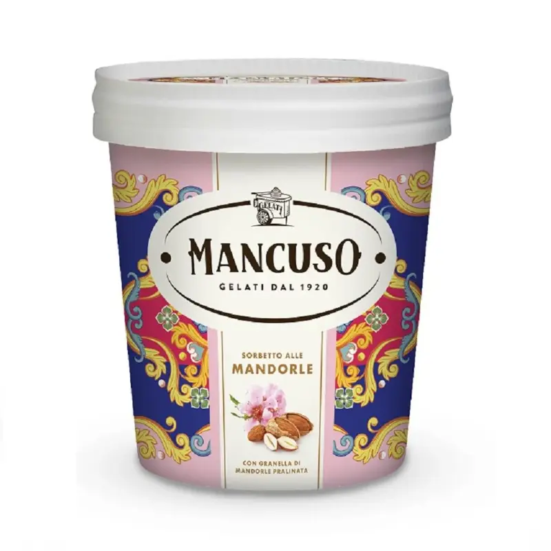 MANCUSO Sorbet migdałowy w kubku 450 ml