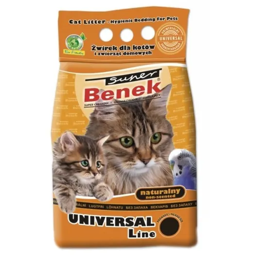 BENEK Żwirek bentonitowy uniwersalny dla kotów 5000 ml