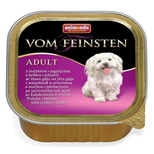 ANIMONDA VOM FEINSTEN Karma mokra dla psów z indykiem i jagnięciną 150 g