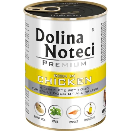 DOLINA NOTECI Karma mokra dla psów z kurczakiem 400 g