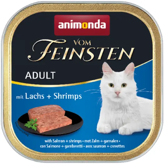 ANIMONDA VOM FEINSTEN Karma mokra dla kotów z łososiem i krewetkami 100 g
