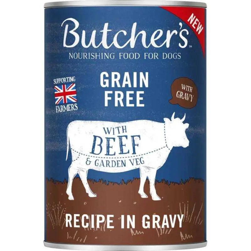 BUTCHER'S Karma mokra dla psów kawałki z wołowiną w sosie 400 g