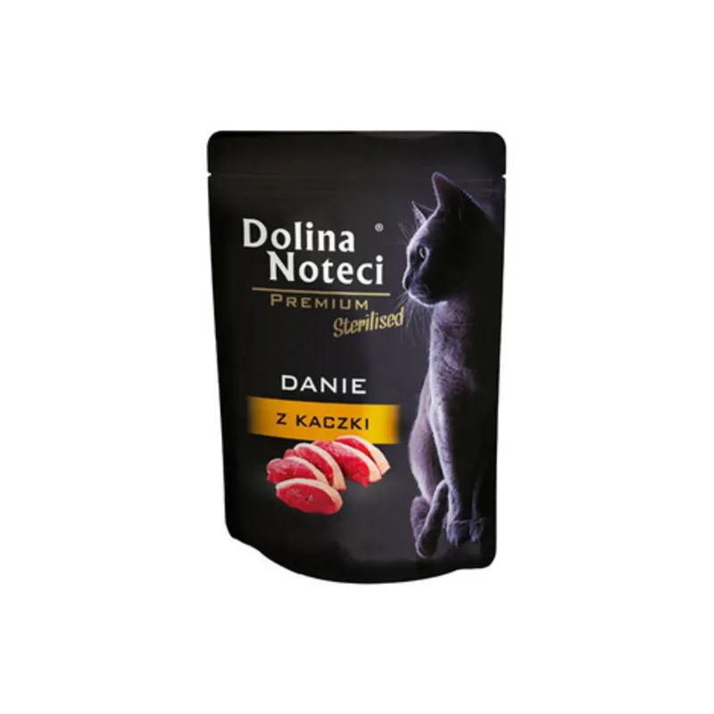 DOLINA NOTECI PREMIUM Karma mokra dla kotów sterylizowanych danie z kaczki 85 g