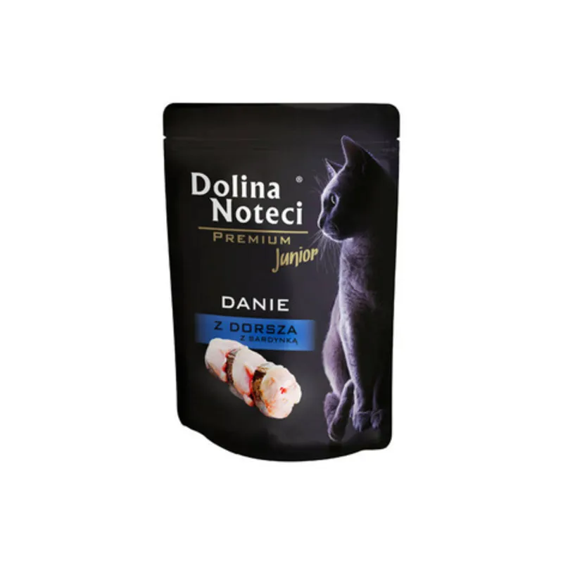 DOLINA NOTECI PREMIUM Karma mokra dla kociąt danie z dorsza 85 g