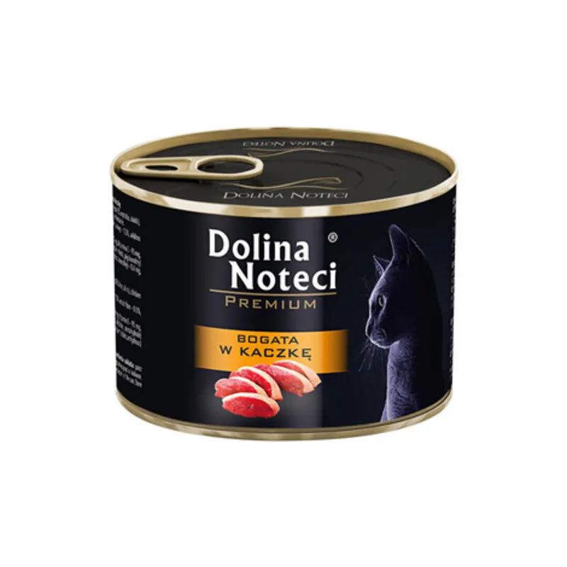 DOLINA NOTECI PREMIUM Karma mokra dla kotów z kaczką 185 g