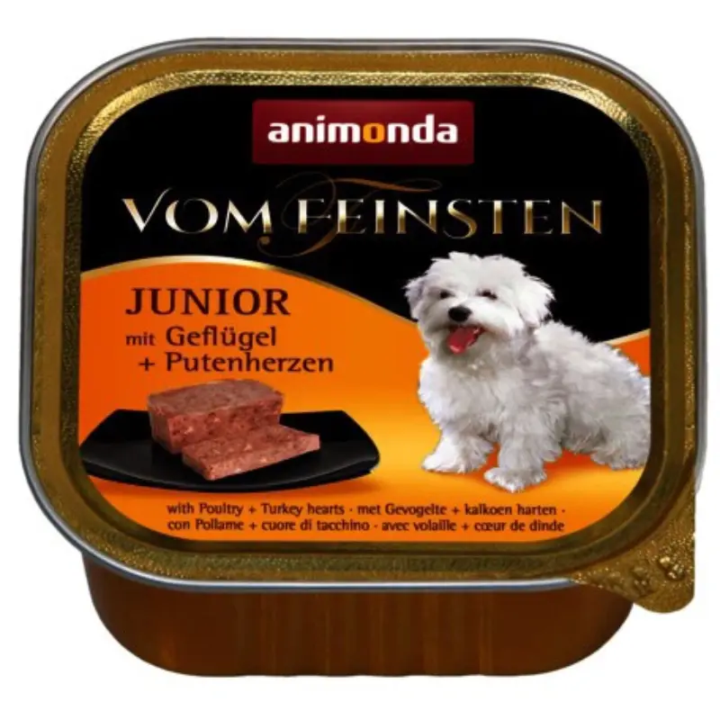 ANIMONDA Karma mokra dla szczeniąt z drobiem i sercami indyczymi 150 g