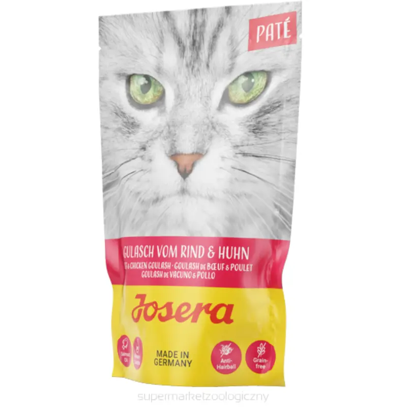 JOSERA Karma mokra dla kotów gulasz z kurczakiem i wołowiną, saszetka 85 g