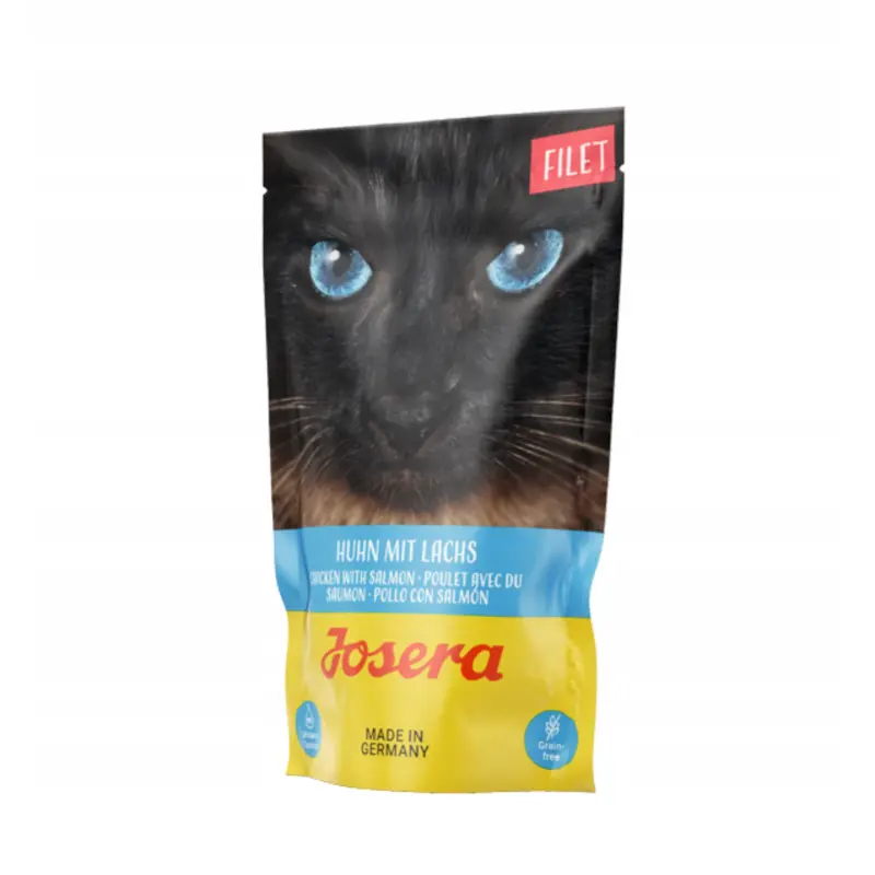 JOSERA Karma mokra dla kotów z kurczakiem i łososiem saszetka 70 g