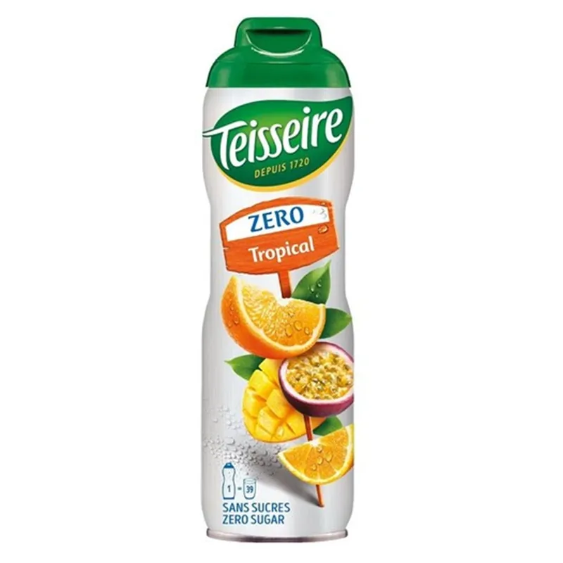 TEISSEIRE Koncentrat napoju o smaku tropikalnym bez cukru 600 ml
