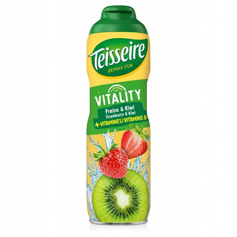 TEISSEIRE Koncentrat napoju o smaku truskawki z kiwi bez cukru 600 ml