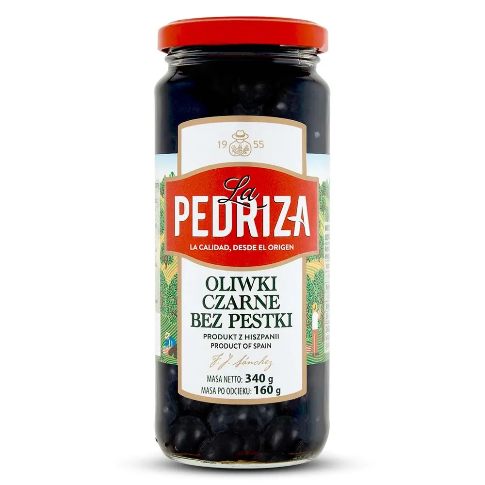 LA PEDRIZA Oliwki czarne 340 g
