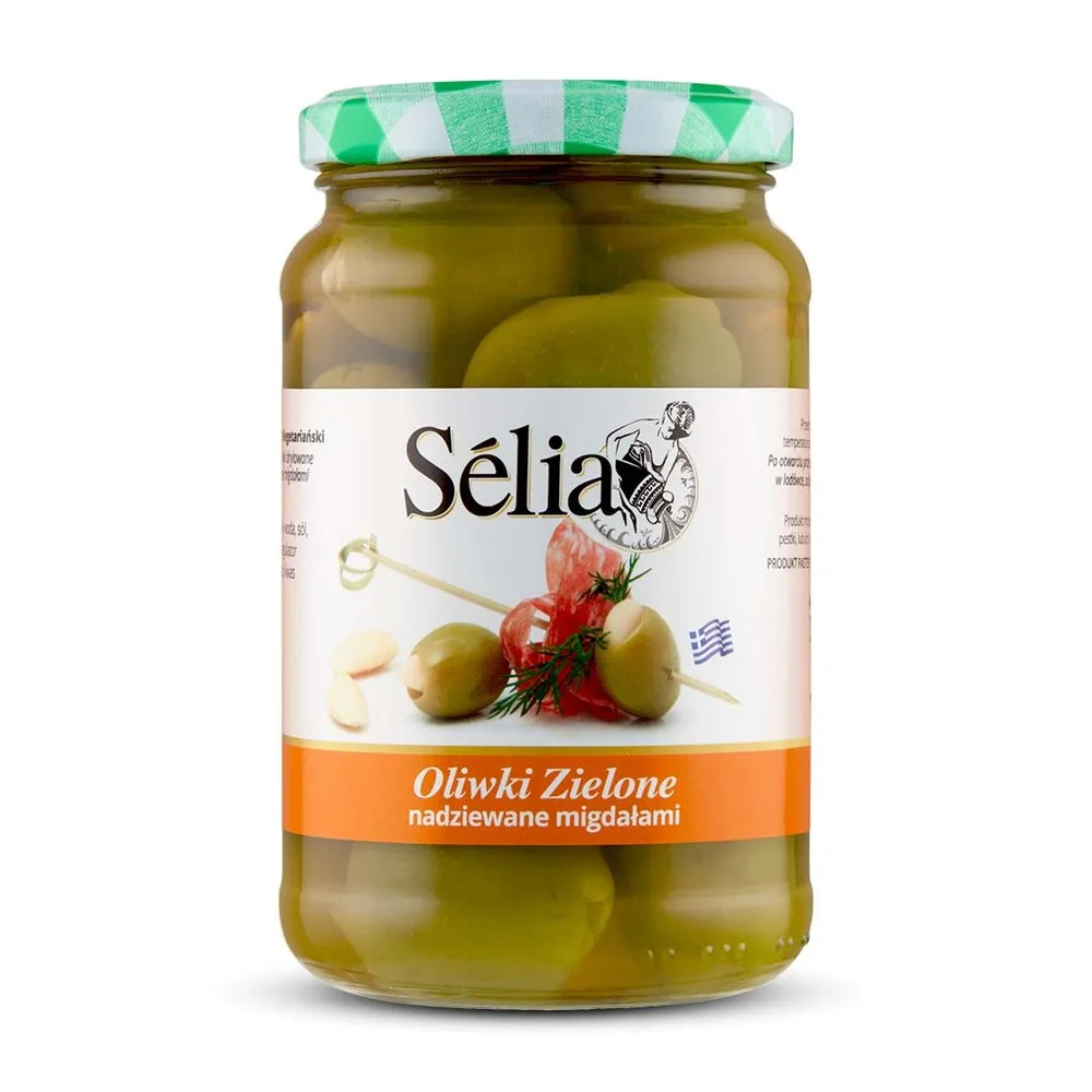 SELIA Oliwki nadziewane migdałami 370 g