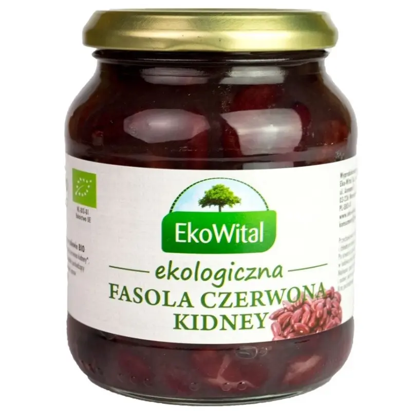 EKOWITAL Fasola czerwona kidney w zalewie BIO 360 g