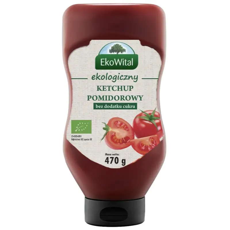 EKOWITAL Ketchup bez dodatku cukru BIO 470 g