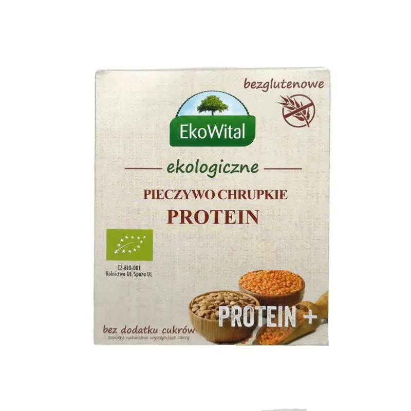 EKOWITAL Pieczywo chrupkie protein bezglutenowe BIO 100 g