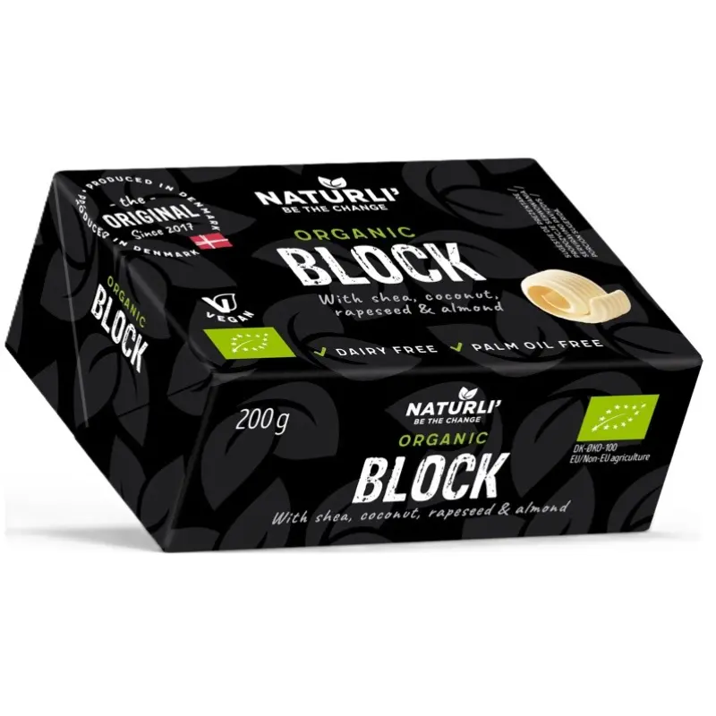 NATURLI Smarowidło wegańskie w kostce BIO 200 g