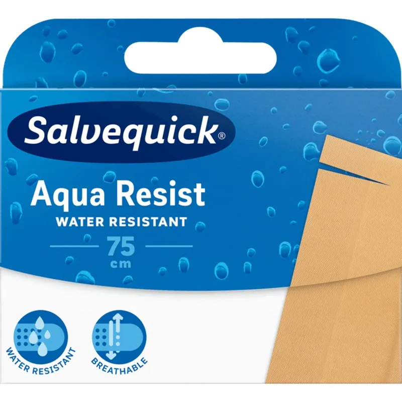 SALVEQUICK AQUA RESIST Plastry opatrunkowe wodoodporne 75 cm 1 szt.