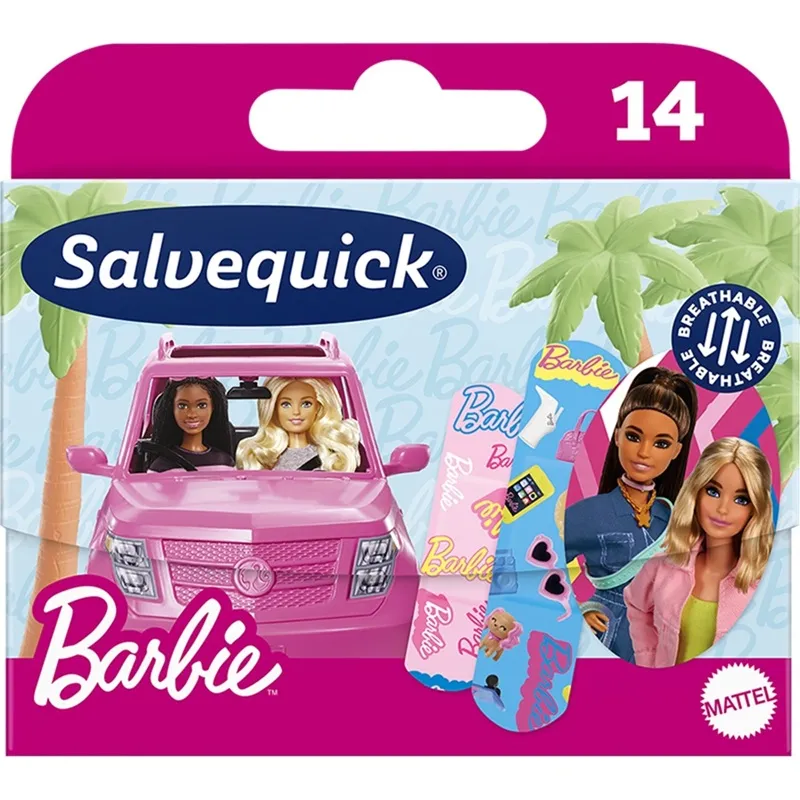 SALVEQUICK BARBIE Plastry opatrunkowe 14 szt.
