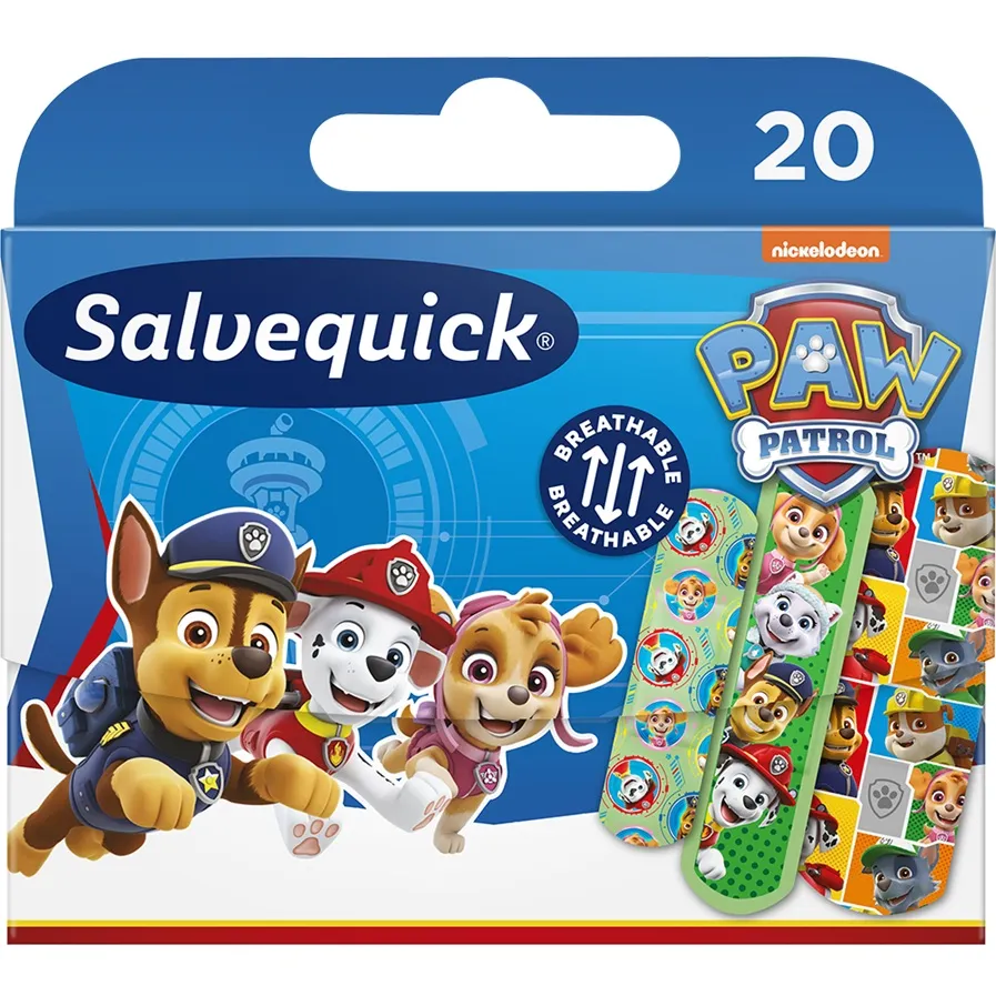 SALVEQUICK PSI PATROL Plastry opatrunkowe 20 szt.