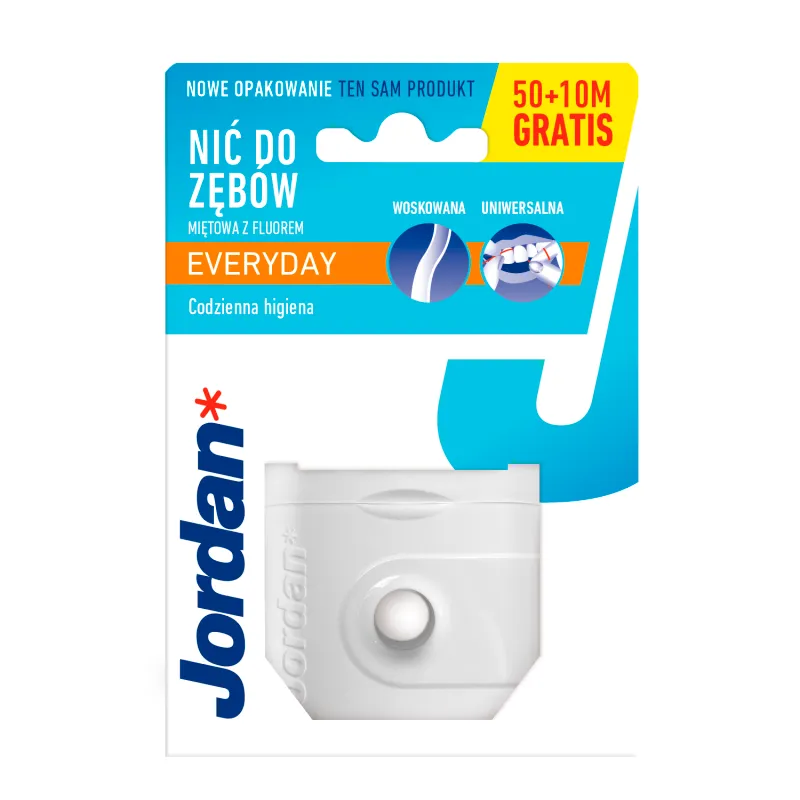 JORDAN EVERYDAY FLOSS Nić dentystyczna 50 m 1 szt.