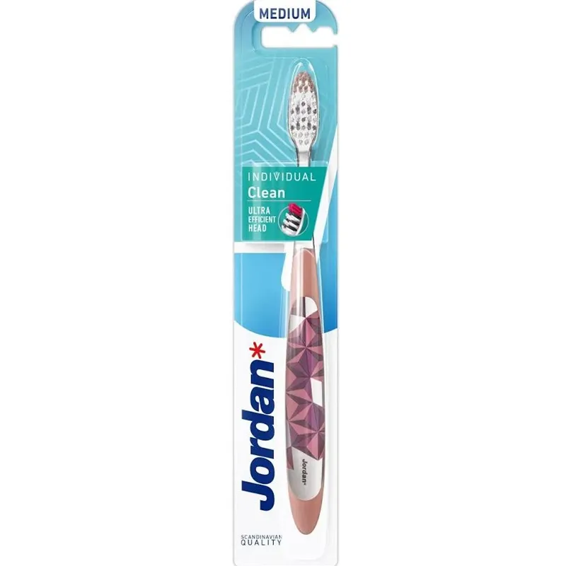 JORDAN INDIVIDUAL CLEAN Szczoteczka do zębów Medium 1 szt.