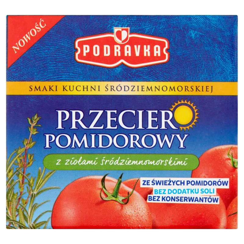 PODRAVKA Przecier pomidorowy z ziołami śródziemnomorskimi 500 g