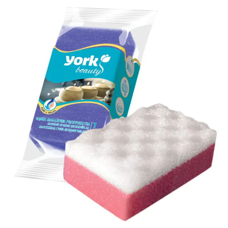 YORK Gąbka masażowa prostokątna 1 szt.