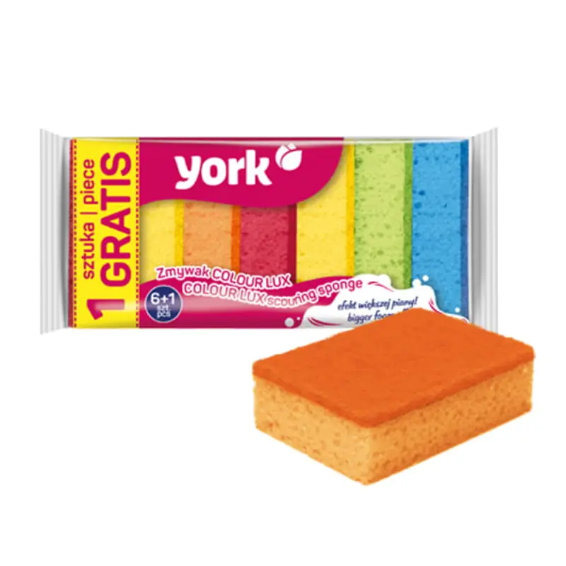 YORK Zmywak kuchenny COLOUR LUX 6+1 szt.